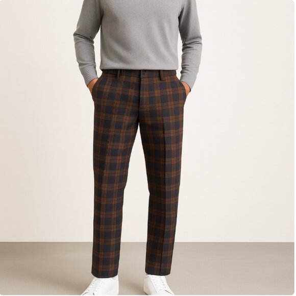 Levi’s XX Chino Plaid Wool Blend Straight Leg Pants 34x34 NWT Workwear Preppy - Picture 1 of 12